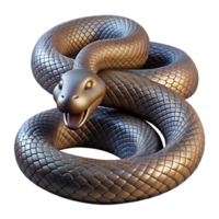 beautiful traditional A coiled rattlesnake, scales glistening in the sun, sharp focus, dramatic lighting, naturalistic style high resolution png
