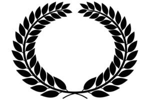 A Elegant Laurel Wreath Graphic vector