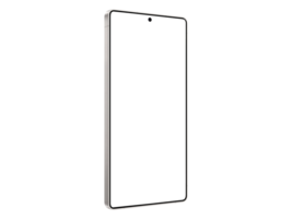 Ultra Titanium Jadegreen Smartphone Mockup Template Without Background. Isometric png