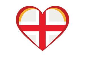 Heart shaped medical cross emblem on a gray background vector