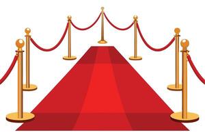 Elegant Red Carpet Event Illustration vector