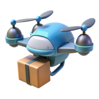 wonderful vintage A futuristic drone delivering a package, sleek design, daytime lighting, photorealistic style high resolution png