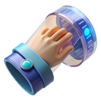 elegant modern A Transparent Flexible Display Wrapped 4K png