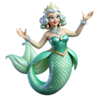 elegant vintage A Siren with Scales Shimmering original png