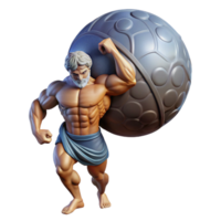impressive rustic A Stoic Atlas Burdened by the Celestial professional png