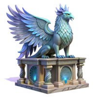beautiful rustic A Majestic Griffin with Iridescent professional png