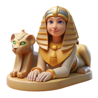 extraordinary vintage A Cunning Sphinx with the Body of a Lion high quality png