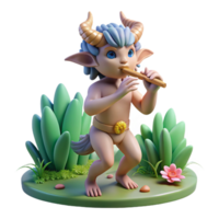 impressive classic A Mischievous Satyr Playing a Pan Flute exclusive png