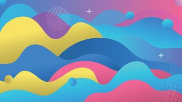 vibrant abstract wave background with smooth gradients and dynamic layers. Perfect for web, print, and social media designs. High-quality and visually appealing. vector