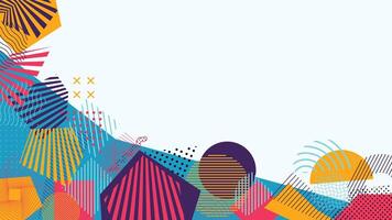 Colorful Abstract Geometric Background for Modern Design and Creative Projects vector