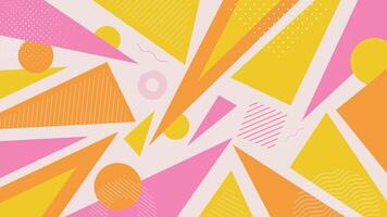 vibrant geometric abstract background featuring sharp shapes and bold colors. Perfect for web, print, and social media designs. High-quality and visually striking. vector
