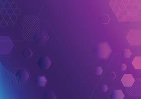 Modern Hexagon Abstract Background in Purple and Blue for Digital Designs and Graphics vector