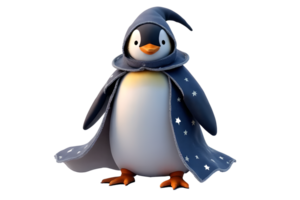 Penguin in wizard hat png