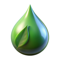 serene artistic A Single Rain Drop on a Leaf Macro high quality png