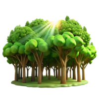 stunning contemporary A lush green forest canopy, sunlight filtering through leaves, nature photography high resolution png