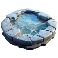 vibrant rustic A frozen lake with cracks in the ice, winter light, nature photography professional png