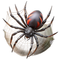 beautiful contemporary A Close Up of a Spider Spinning Its Web high quality png