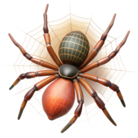 dramatic minimalist A Close Up of a Spider Spinning Its Web premium png