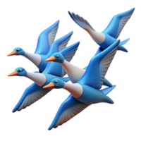dramatic artistic beautiful vintage A Group of Migrating Birds Flying in high resolution high resolution png