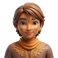 elegant minimalist Portrait of a person with intricate henna designs on their hands and face, cultural portrait, soft and warm lighting authentic png