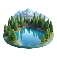 extraordinary classic A serene lake reflecting the surrounding trees and sky, calm water, mirror-like reflection, peaceful atmosphere, 4K png