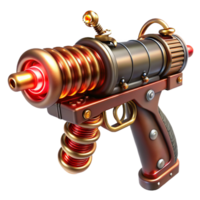 impressive vintage A Close Up of a Steampunk Ray Gun with exclusive png