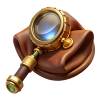 impressive artistic A Steampunk Monocle with a Magnifying Glass exclusive png