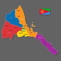 map of Eritrea vector