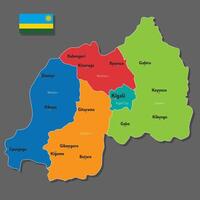 map of Rwanda vector