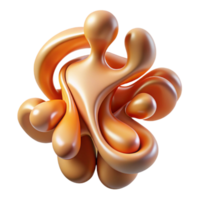 elegant creative An abstract representation of the human body, using flowing, organic shapes and textures, with a warm, sensual lighting, in a figurative, abstract anatomy style original png
