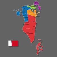 map of Bahrain vector