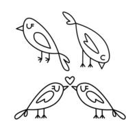 Fresh Spring Blooms in Line Art vector
