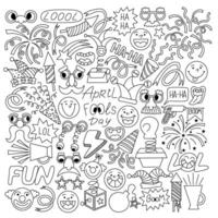 Silly Art for a Day of Laughter vector