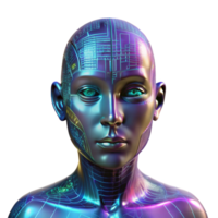 wonderful rustic A holographic projection of a human face glitching and distorting, revealing complex code beneath. Dark, atmospheric lighting, cyberpunk style 4K png