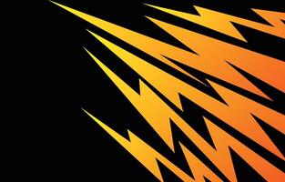 Abstract background with yellow and orange gradient raw jagged spike pattern and with some copy space area vector