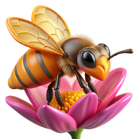 impressive rustic A close-up of a bee collecting pollen from a flower, macro photography, vibrant colors, detailed textures genuine png