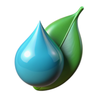impressive rustic A single raindrop falling on a leaf, macro photography, high-speed photography, detailed textures premium png