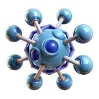 magnificent abstract A microscopic view of nanobots assembling a complex molecular structure, illuminated by microscopic lasers, rendered in a scientific illustration style high resolution png