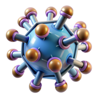 dramatic contemporary A microscopic view of nanobots assembling a complex molecular structure, illuminated by microscopic lasers, rendered in a scientific illustration style original png