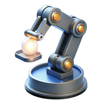 degno di nota minimalista un' robotica braccio delicatamente assemblaggio un' microchip, illuminato di preciso, focalizzata bianca luce, nel un' tecnico illustrazione stile alto risoluzione png