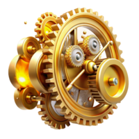 elegant artistic wonderful modern An Intricate Clockwork Mechanism of Gears detailed exclusive png
