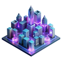 dramatic modern wonderful modern A Futuristic Cityscape Composed Entirely professional genuine png