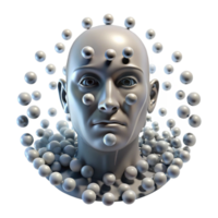 vibrant vintage stunning vintage A Swarm of Nanobots Forming the Shape of a premium professional png