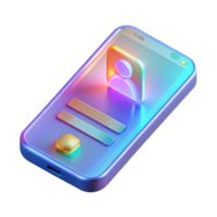 stunning abstract stunning creative Transparent Smartphone Hologram original detailed png