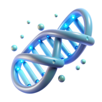dramatic minimalist A DNA strand unraveling and reforming into a digital code sequence, illuminated by microscopic fluorescent lights, in a scientific visualization style premium png