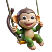 extraordinary vintage extraordinary abstract A Playful Chimpanzee Swinging Through the authentic exclusive png