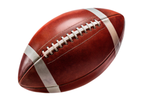 An american football isolated object on transparent background png