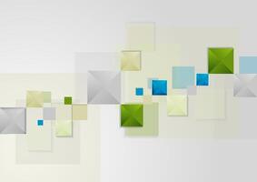 Abstract bright geometric tech background vector