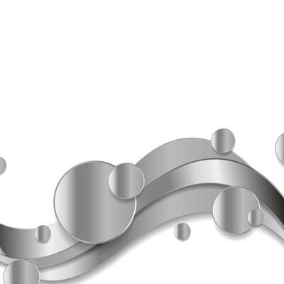 Abstract metallic waves and circles background