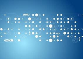 Abstract blue tech design background vector